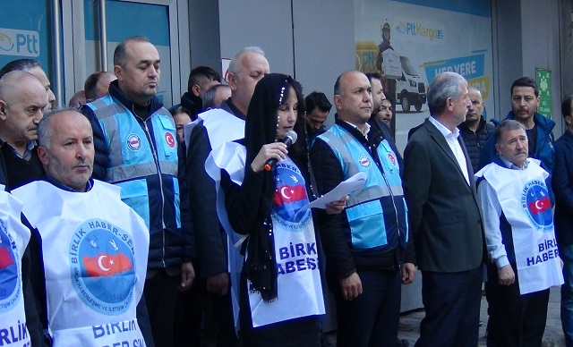 PTT çalışanının Öldürülmesi Giresun'da Protesto Edildi
